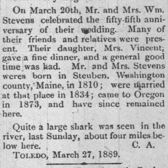Clipping from Corvallis Gazette-Times